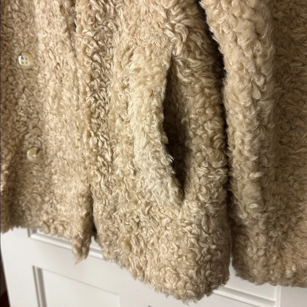 Ann Taylor Faux Fur Double-breasted Coat 830919 - Picture 10 of 12